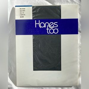 Hanes Too silky opaque style 0A670 size CD color charcoal year 2004